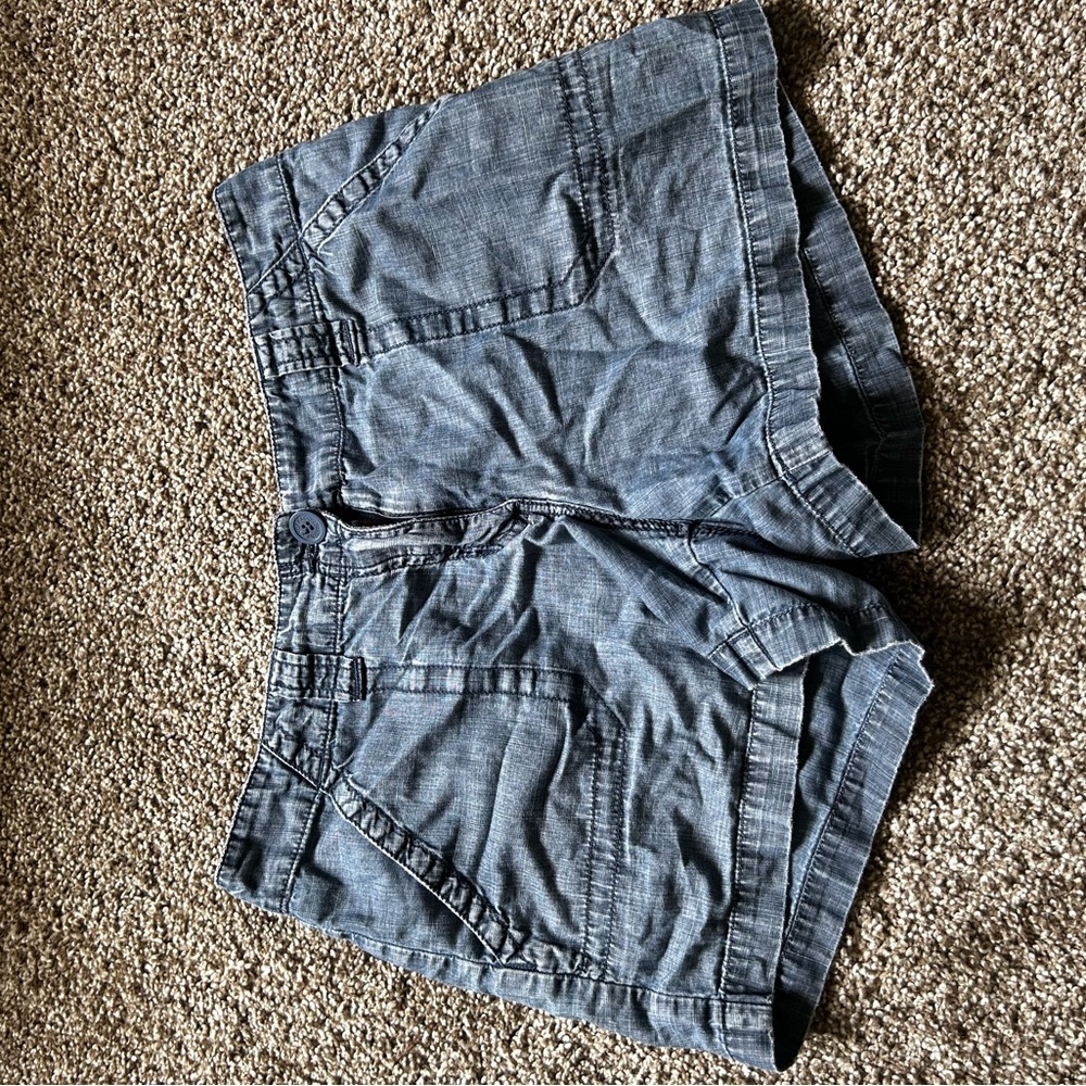 New York & Company Blue Jean Shorts Relaxed Fit